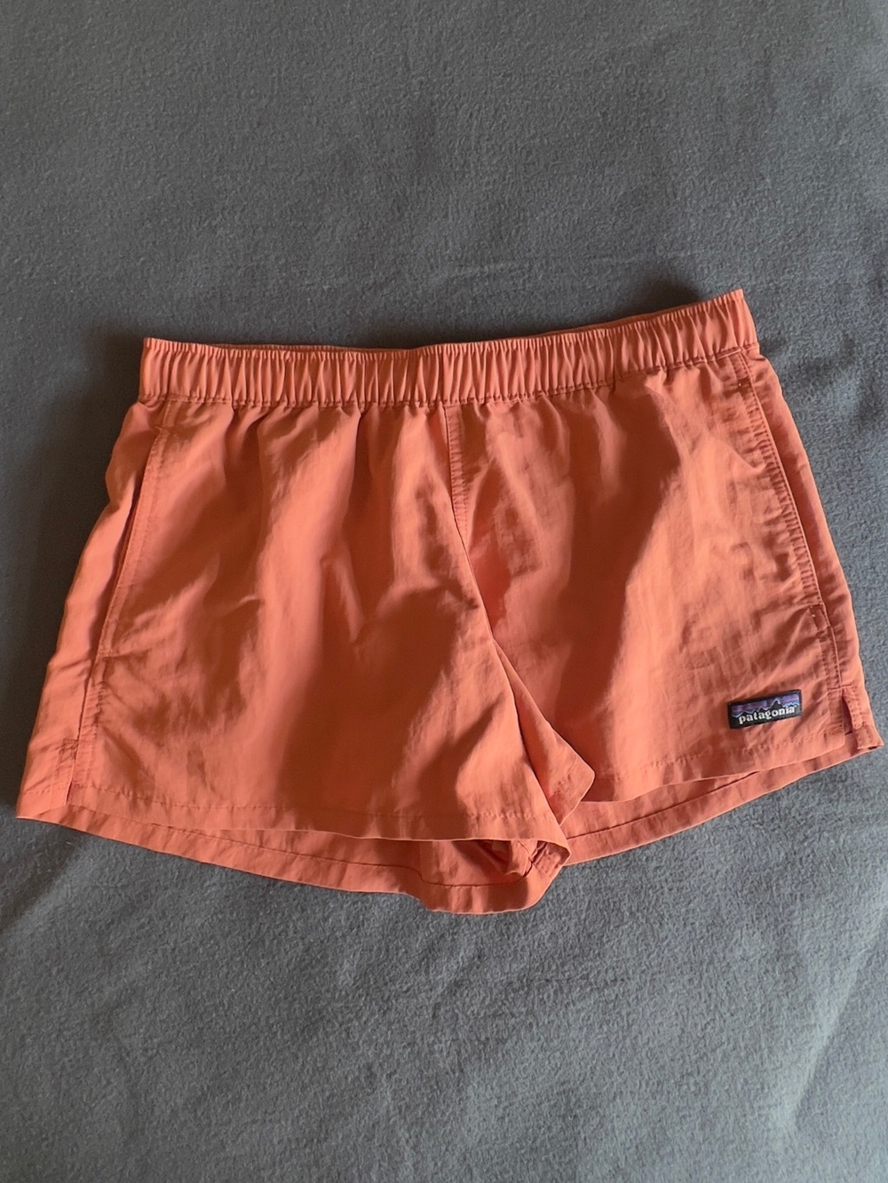 Patagonia Women’s Coral-Orange Elastic Waist Athletic Shorts
